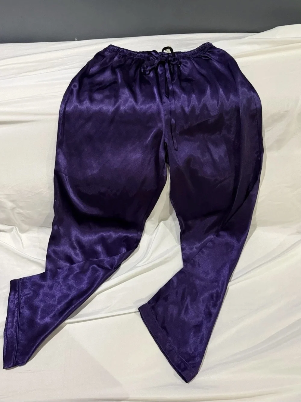 VTG Y2K Satin Lord & Taylor Deep Purple Pajama Pant Set PM